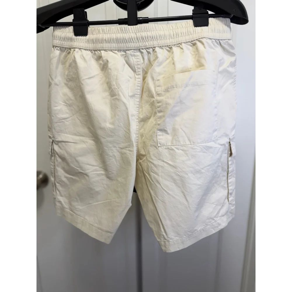 Men’s 8" Utility Cargo Shorts – Cream – Size S – NWT - Picture 3 of 7
